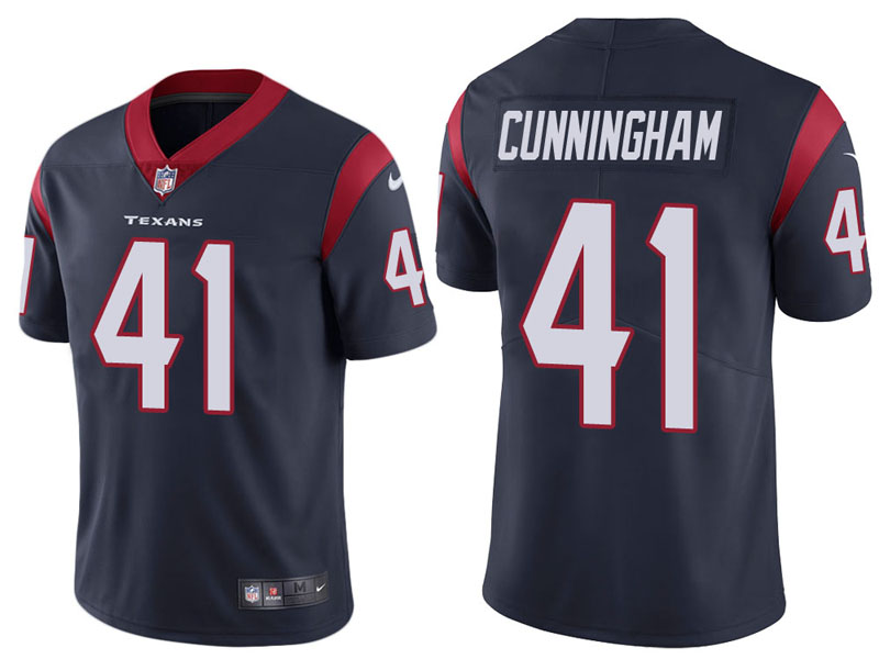 Houston Texans #41 Zach Cunningham Navy Vapor Untouchable Limited Jersey Houston Texans #41 Zach Cunningham Navy Vapor Untouchable Limited Jersey