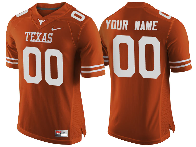 Texas Longhorns Burnt Orange Limited Custom College Football Jersey Texas Longhorns Burnt Orange Limited Custom College Football Jersey