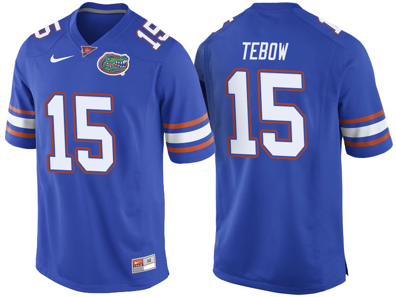 Tim Tebow #15 Florida Gators Royal Blue College Football Jersey Tim Tebow #15 Florida Gators Royal Blue College Football Jersey