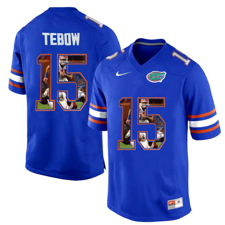 Tim Tebow #15 Florida Gators Royal Blue College Football Jersey Tim Tebow #15 Florida Gators Royal Blue College Football Jersey
