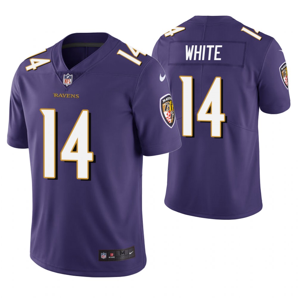 Baltimore Ravens #14 Tim White Purple Vapor Untouchable Limited Jersey Baltimore Ravens #14 Tim White Purple Vapor Untouchable Limited Jersey