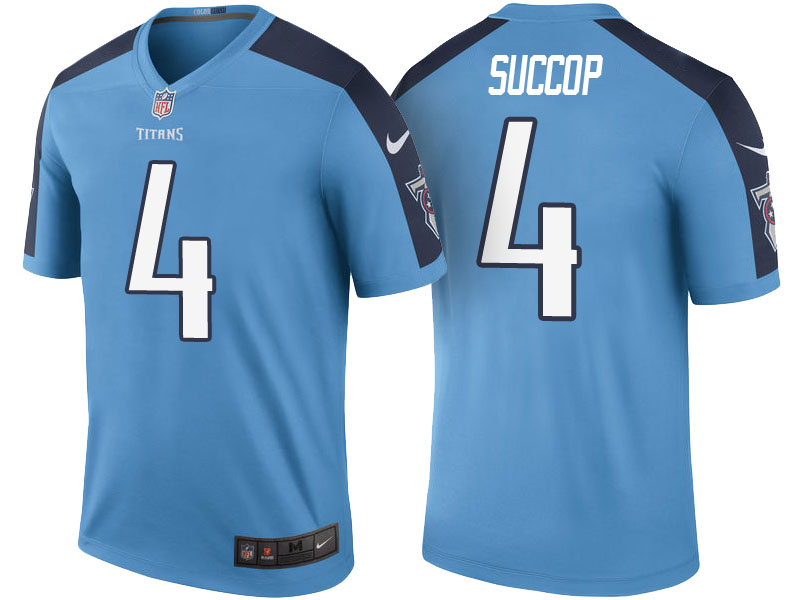 Tennessee Titans #4 Ryan Succop Blue Color Rush Legend Jersey Tennessee Titans #4 Ryan Succop Blue Color Rush Legend Jersey