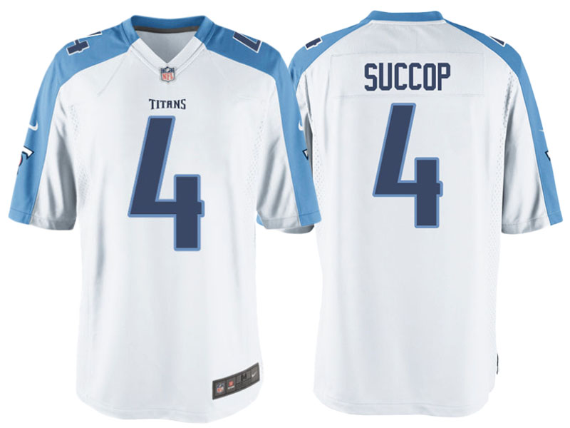 Tennessee Titans #4 Ryan Succop White Game Jersey Tennessee Titans #4 Ryan Succop White Game Jersey