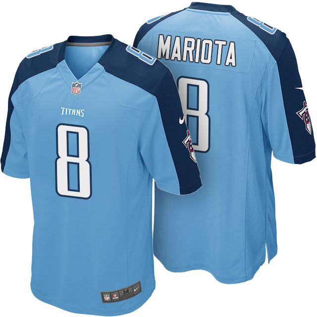 Tennessee Titans #8 Marcus Mariota Blue Color Rush Limited Jersey Tennessee Titans #8 Marcus Mariota Blue Color Rush Limited Jersey