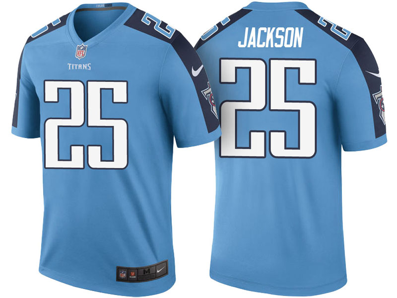 Tennessee Titans #25 Adoree' Jackson Light Blue Color Rush Legend Jersey