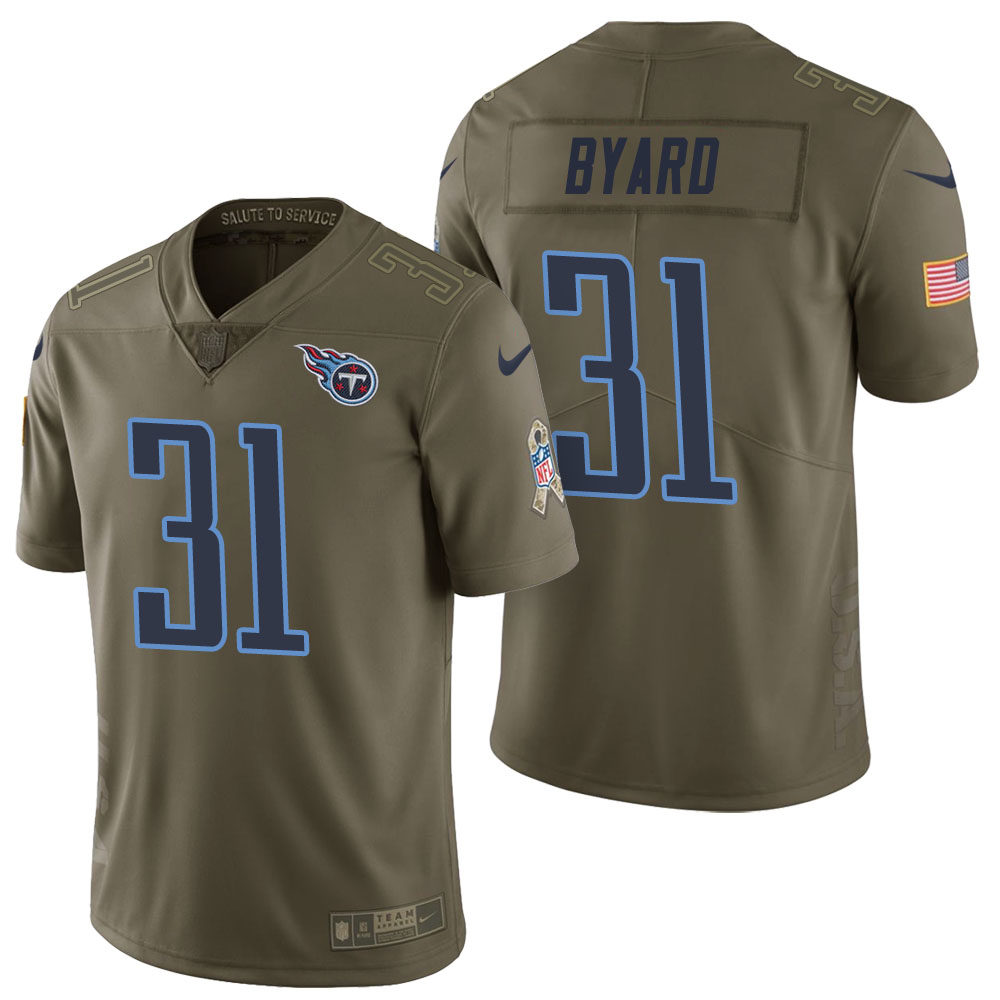 Tennessee Titans #31 Kevin Byard Olive 2017 Salute to Service Limited Jersey Tennessee Titans #31 Kevin Byard Olive 2017 Salute to Service Limited Jersey