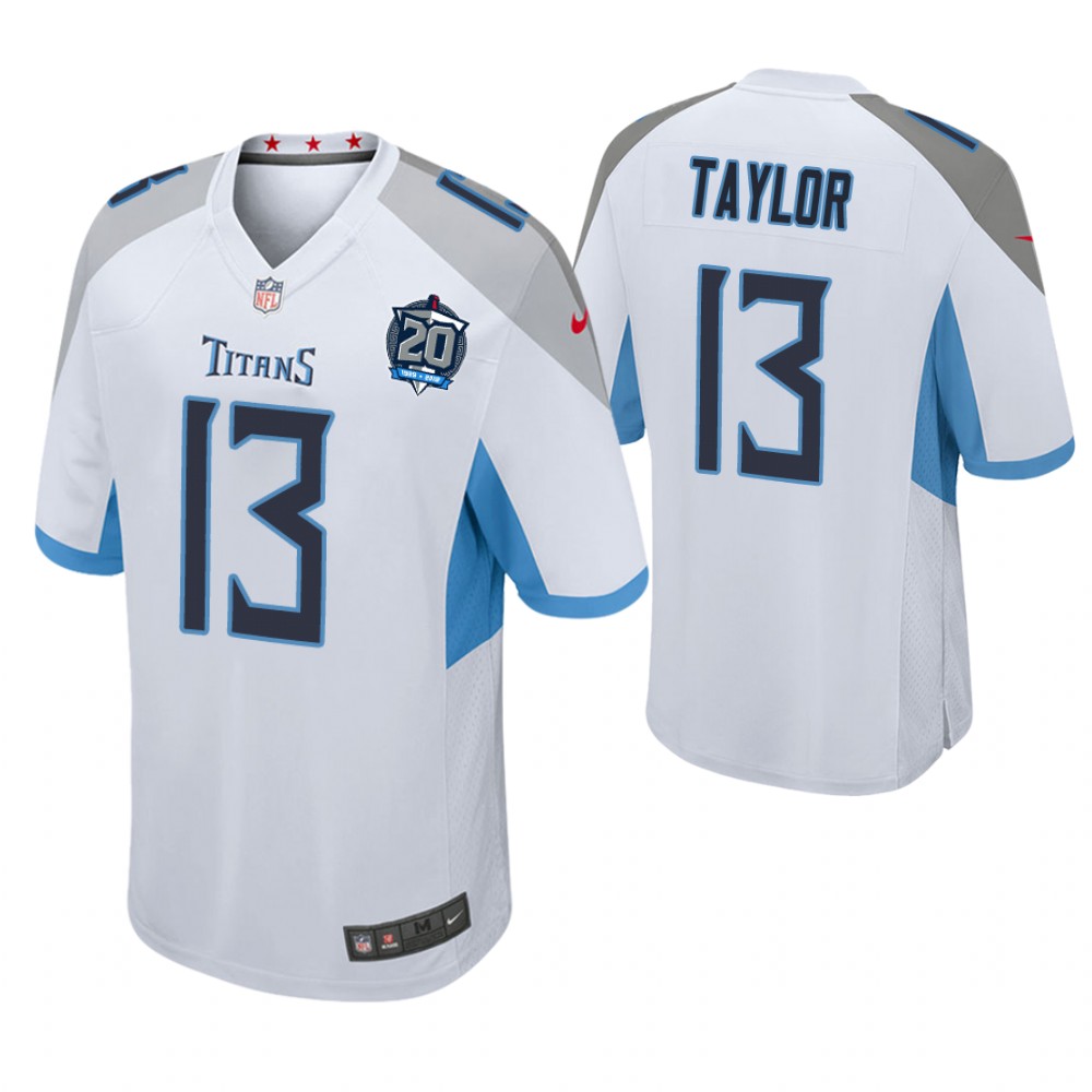Tennessee Titans #13 Taywan Taylor White 20th Anniversary Game Jersey Tennessee Titans #13 Taywan Taylor White 20th Anniversary Game Jersey