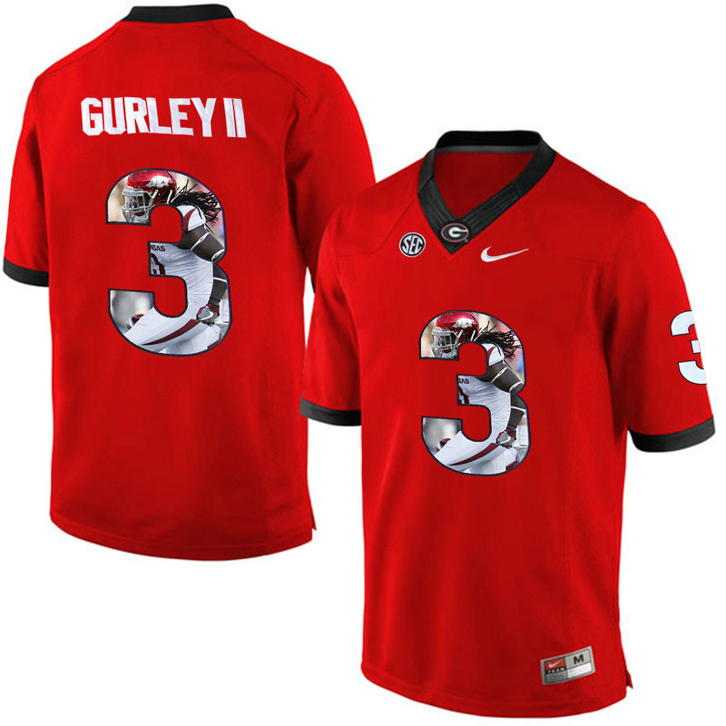Todd Gurley II #3 Georgia Bulldogs Red College Football Jersey Todd Gurley II #3 Georgia Bulldogs Red College Football Jersey
