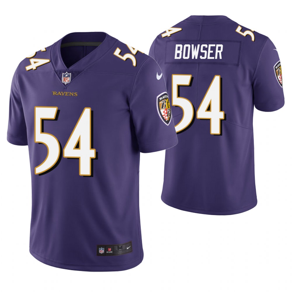 Baltimore Ravens #54 Tyus Bowser Purple Vapor Untouchable Limited Jersey Baltimore Ravens #54 Tyus Bowser Purple Vapor Untouchable Limited Jersey