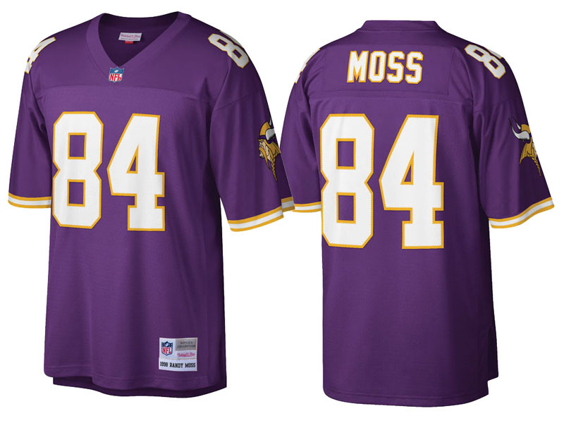 Minnesota Vikings #84 Randy Moss Purple Retired Player Replica Jersey Minnesota Vikings #84 Randy Moss Purple Retired Player Replica Jersey