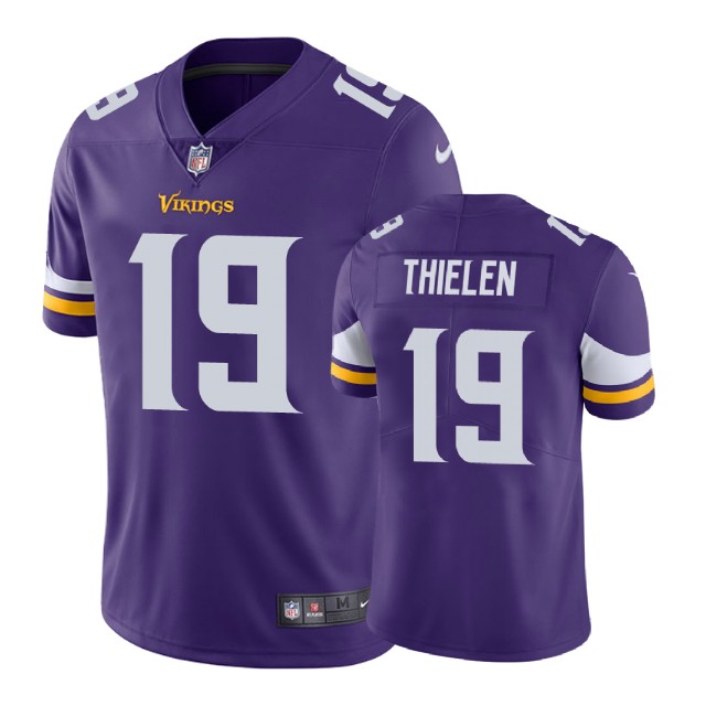 Minnesota Vikings #19 Adam Thielen Purple Vapor Untouchable Limited Jersey Minnesota Vikings #19 Adam Thielen Purple Vapor Untouchable Limited Jersey