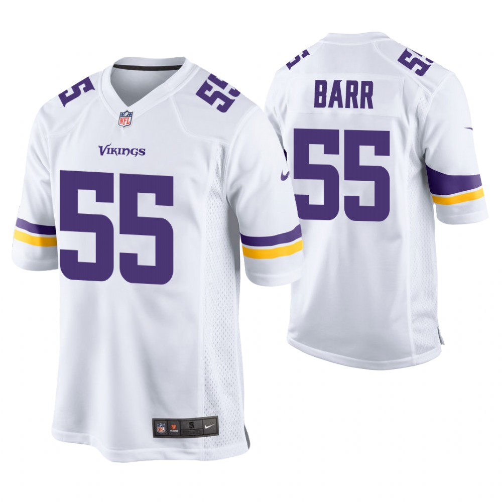 Minnesota Vikings #55 Anthony Barr White Game Jersey Minnesota Vikings #55 Anthony Barr White Game Jersey