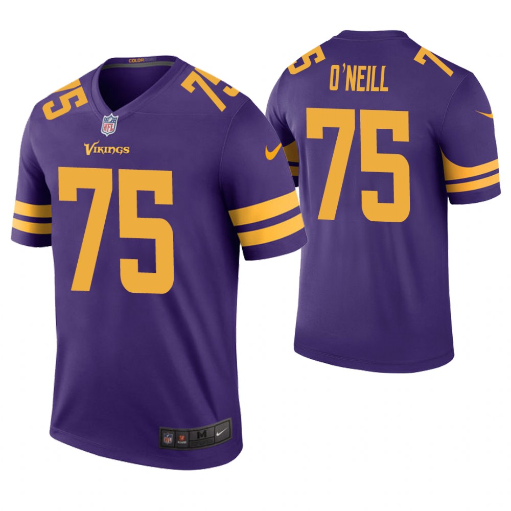 Minnesota Vikings #75 Brian O'Neill Purple Color Rush Legend Jersey Minnesota Vikings #75 Brian O'Neill Purple Color Rush Legend Jersey