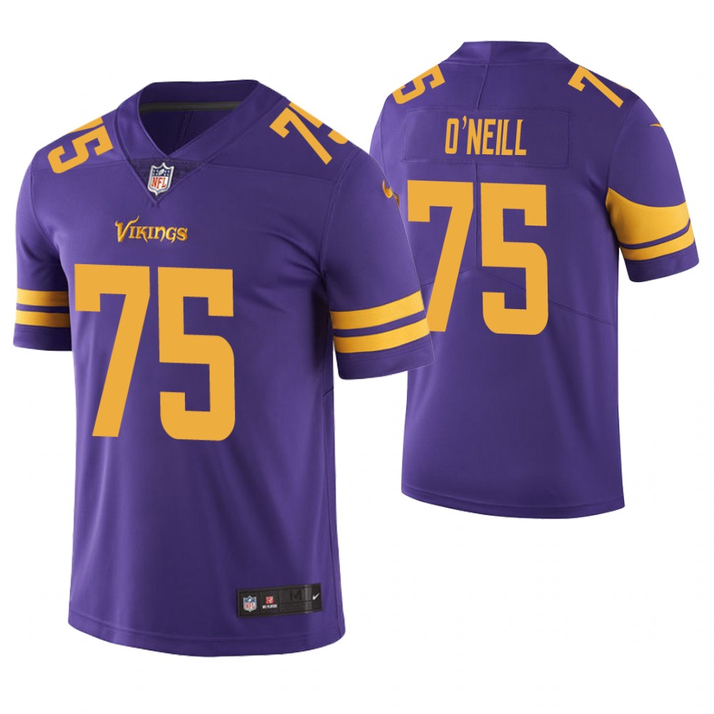 Minnesota Vikings #75 Brian O'Neill Purple Vapor Untouchable Color Rush Limited Jersey Minnesota Vikings #75 Brian O'Neill Purple Vapor Untouchable Color Rush Limited Jersey