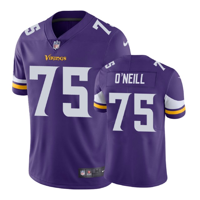 Minnesota Vikings #75 Brian O'Neill Purple Vapor Untouchable Limited Jersey