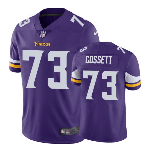 Minnesota Vikings #73 Colby Gossett Purple Vapor Untouchable Limited Jersey