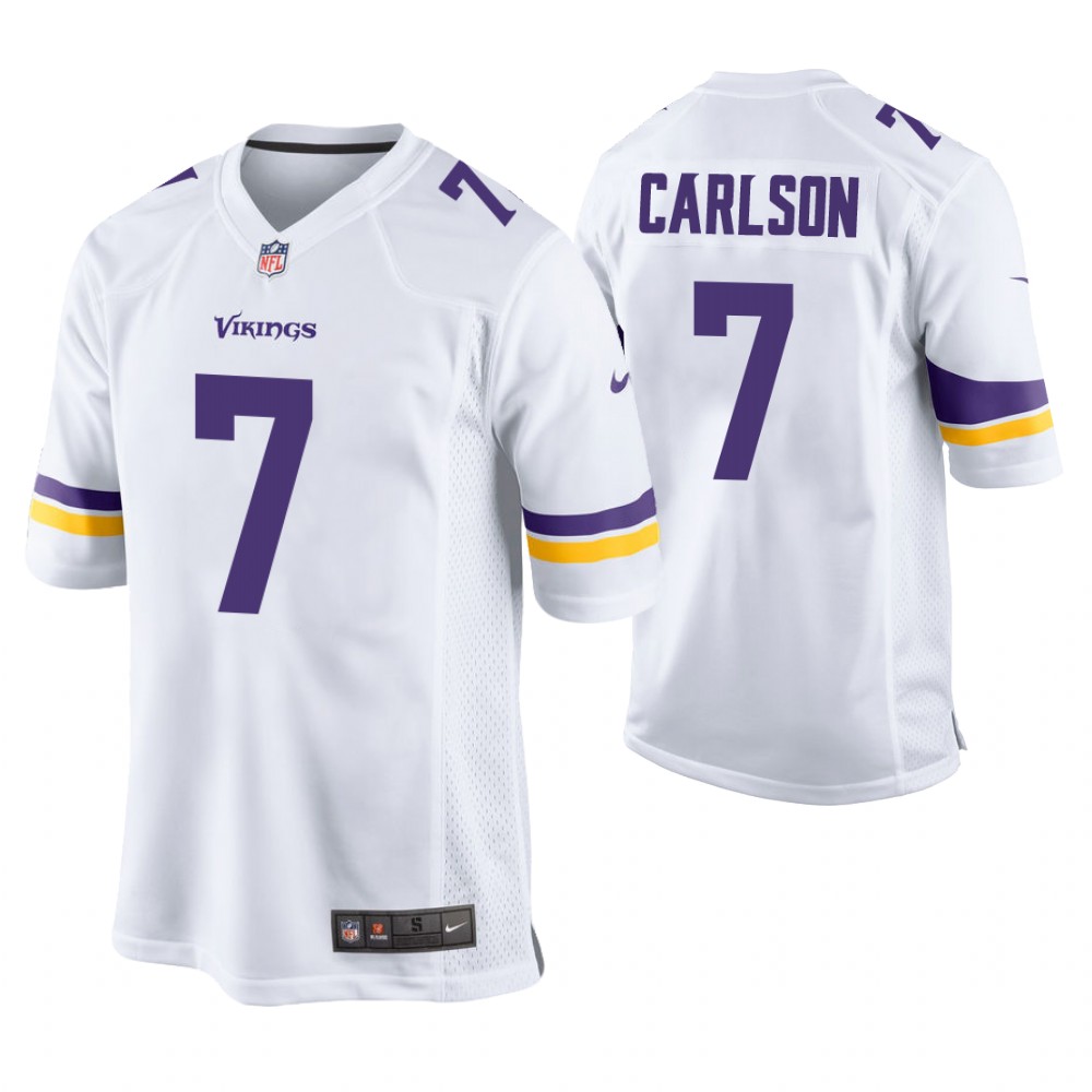 Minnesota Vikings #7 Daniel Carlson White Game Jersey Minnesota Vikings #7 Daniel Carlson White Game Jersey