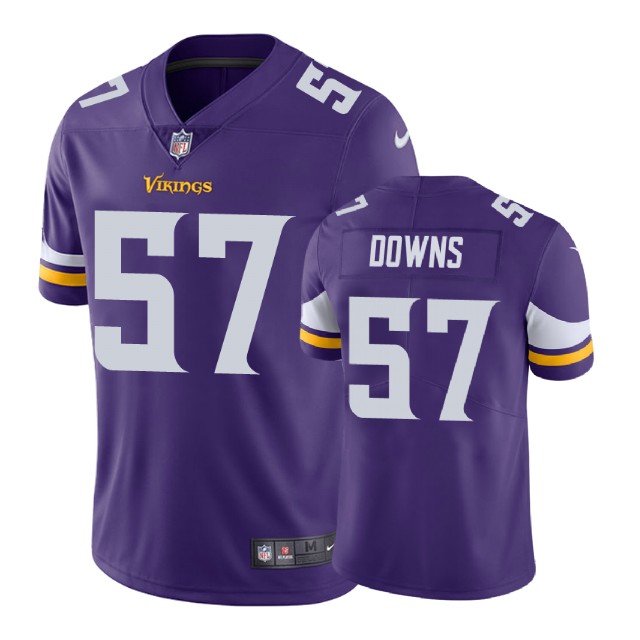 Minnesota Vikings #57 Devante Downs Purple Vapor Untouchable Limited Jersey Minnesota Vikings #57 Devante Downs Purple Vapor Untouchable Limited Jersey