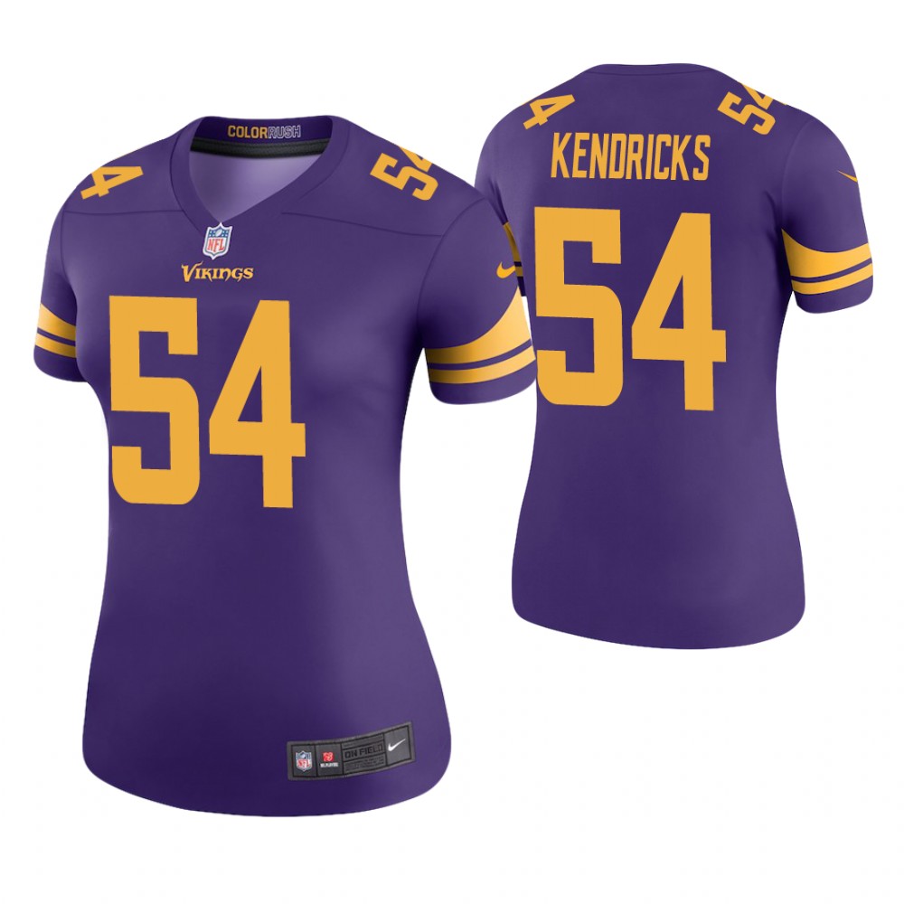 Women Minnesota Vikings #54 Eric Kendricks Purple Color Rush Legend Jersey Women Minnesota Vikings #54 Eric Kendricks Purple Color Rush Legend Jersey
