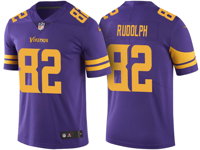 Minnesota Vikings #82 Kyle Rudolph Purple Vapor Untouchable Color Rush Limited Jersey