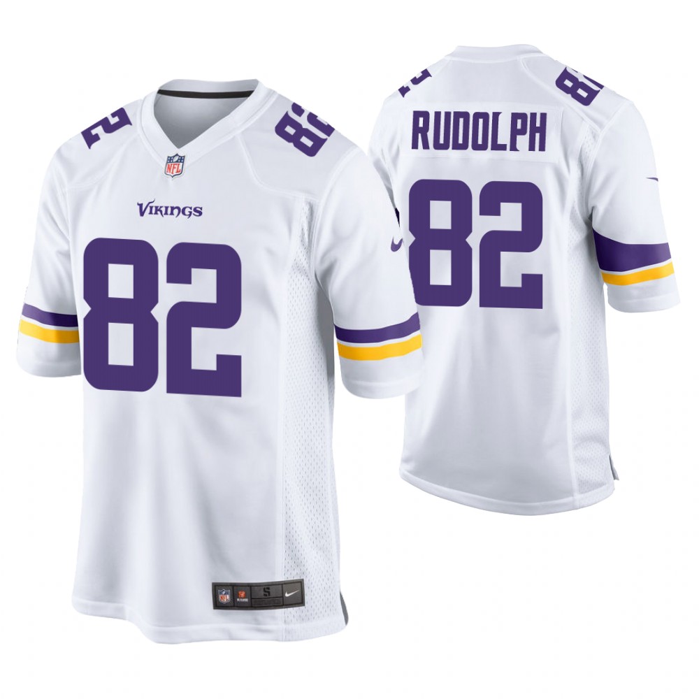 Minnesota Vikings #82 Kyle Rudolph White Game Jersey