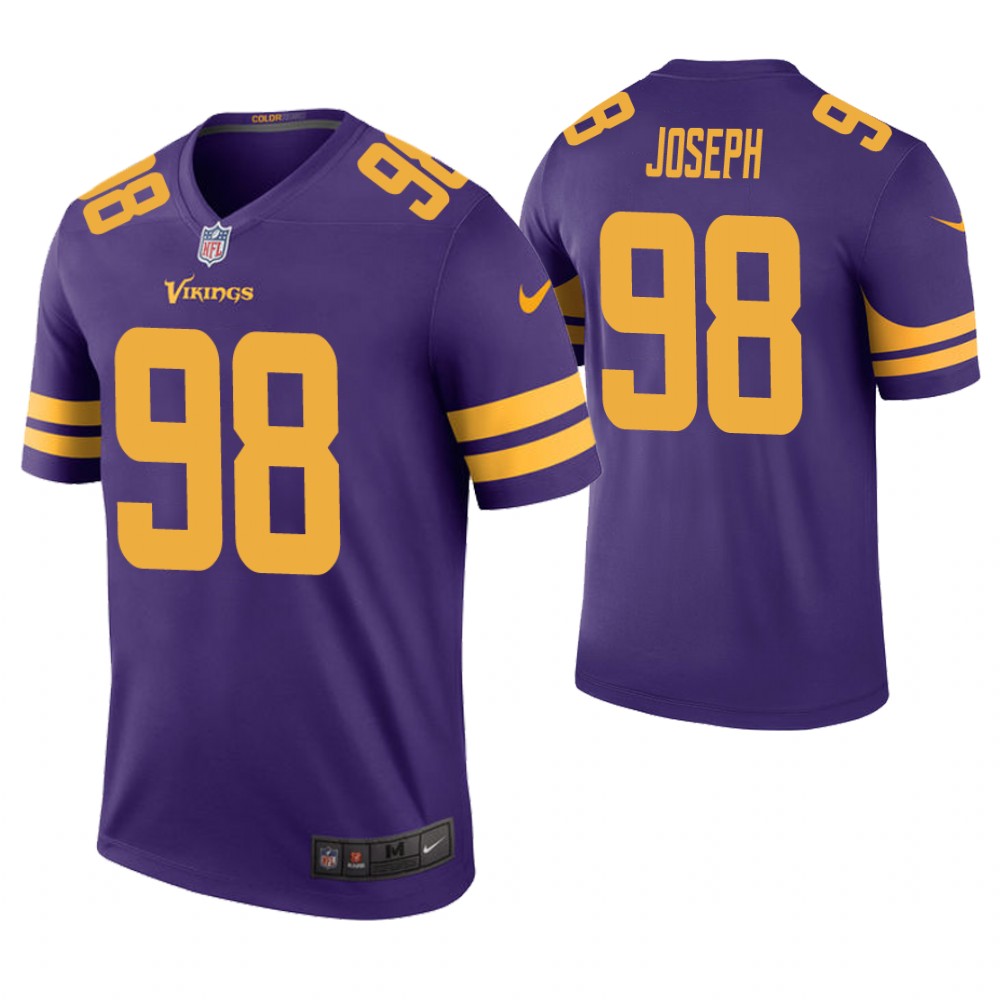 Minnesota Vikings #98 Linval Joseph Purple Color Rush Legend Jersey Minnesota Vikings #98 Linval Joseph Purple Color Rush Legend Jersey