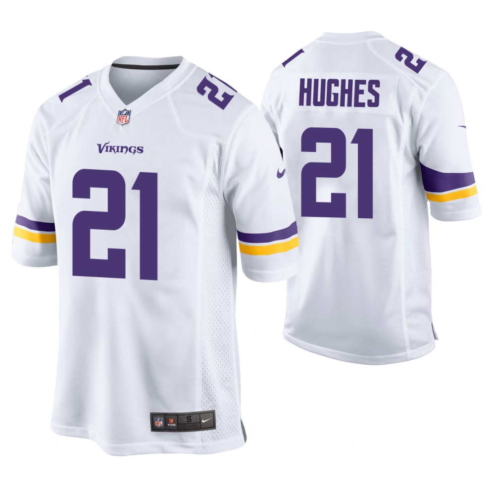 Minnesota Vikings #21 Mike Hughes White Game Jersey Minnesota Vikings #21 Mike Hughes White Game Jersey