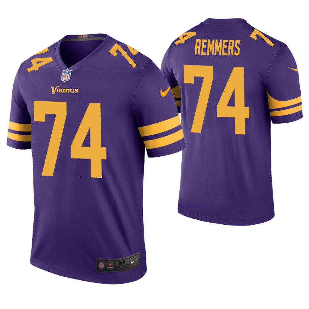 Minnesota Vikings #74 Mike Remmers Purple Color Rush Legend Jersey Minnesota Vikings #74 Mike Remmers Purple Color Rush Legend Jersey