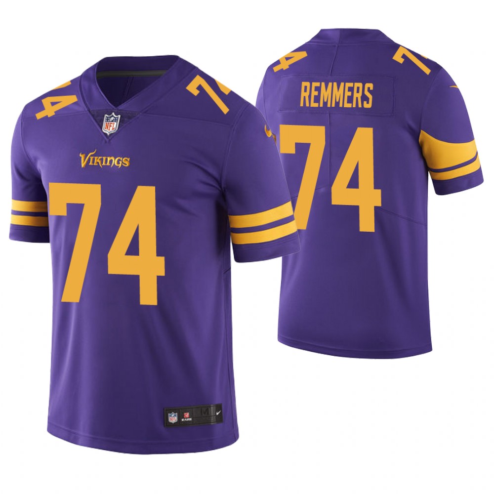 Minnesota Vikings #74 Mike Remmers Purple Vapor Untouchable Color Rush Limited Jersey Minnesota Vikings #74 Mike Remmers Purple Vapor Untouchable Color Rush Limited Jersey