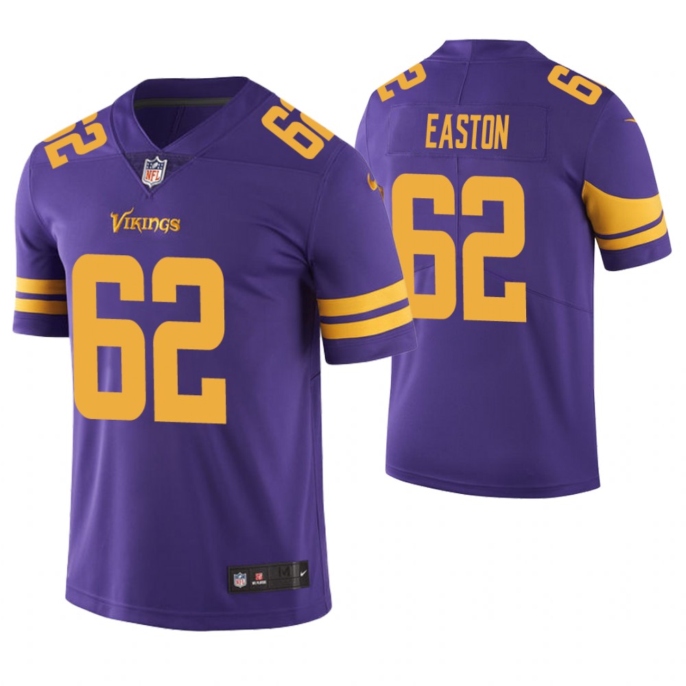 Minnesota Vikings #62 Nick Easton Purple Vapor Untouchable Color Rush Limited Jersey Minnesota Vikings #62 Nick Easton Purple Vapor Untouchable Color Rush Limited Jersey