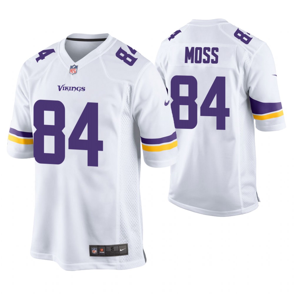 Minnesota Vikings #84 Randy Moss White Game Jersey Minnesota Vikings #84 Randy Moss White Game Jersey