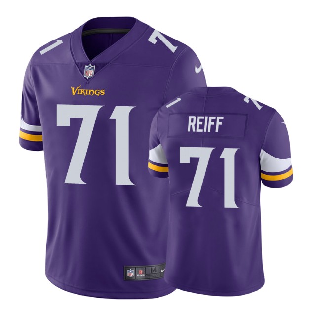Minnesota Vikings #71 Riley Reiff Purple Vapor Untouchable Limited Jersey Minnesota Vikings #71 Riley Reiff Purple Vapor Untouchable Limited Jersey
