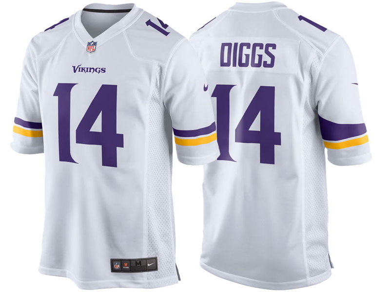 Youth Minnesota Vikings #14 Stefon Diggs White Game Jersey Youth Minnesota Vikings #14 Stefon Diggs White Game Jersey