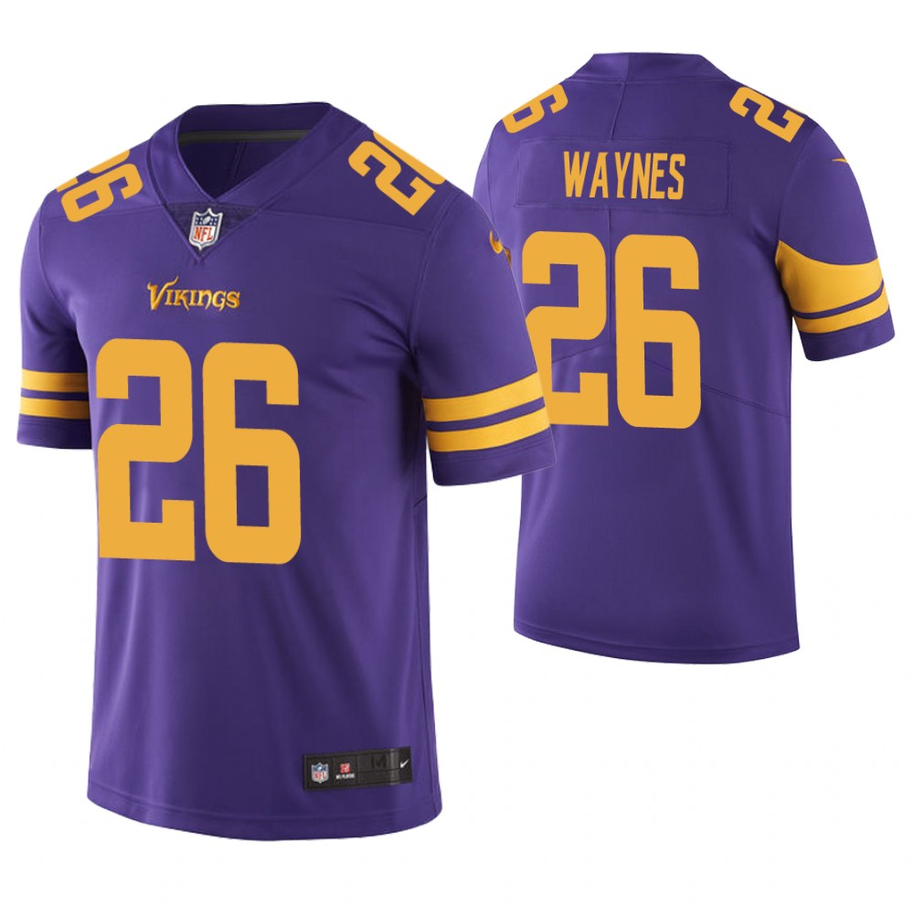 Minnesota Vikings #26 Trae Waynes Purple Vapor Untouchable Color Rush Limited Jersey Minnesota Vikings #26 Trae Waynes Purple Vapor Untouchable Color Rush Limited Jersey