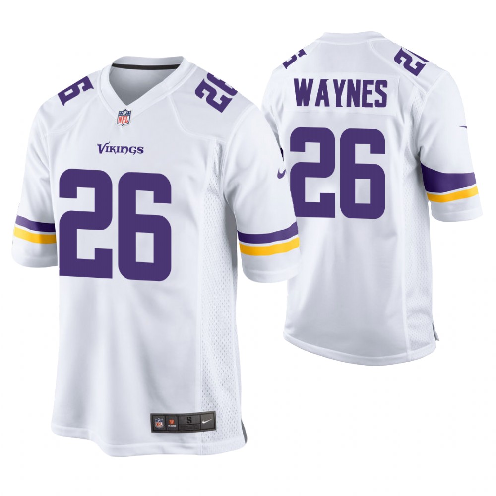 Minnesota Vikings #26 Trae Waynes White Game Jersey Minnesota Vikings #26 Trae Waynes White Game Jersey