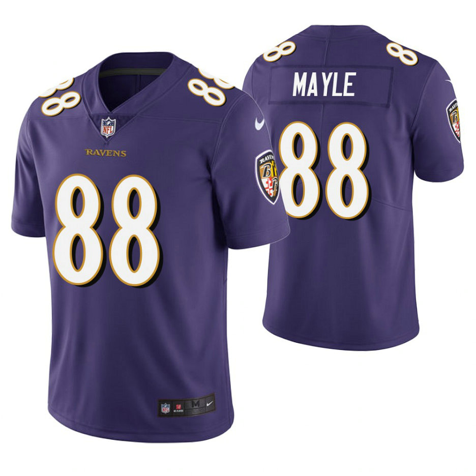 Baltimore Ravens #88 Vince Mayle Purple Vapor Untouchable Limited Jersey