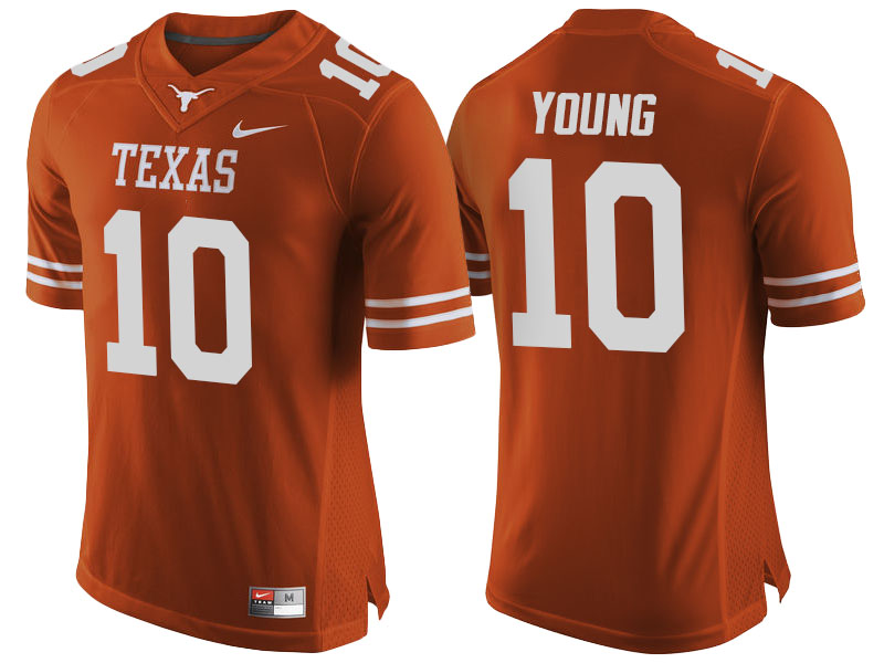 Vince Young #10 Texas Longhorns Orange College Football Jersey Vince Young #10 Texas Longhorns Orange College Football Jersey