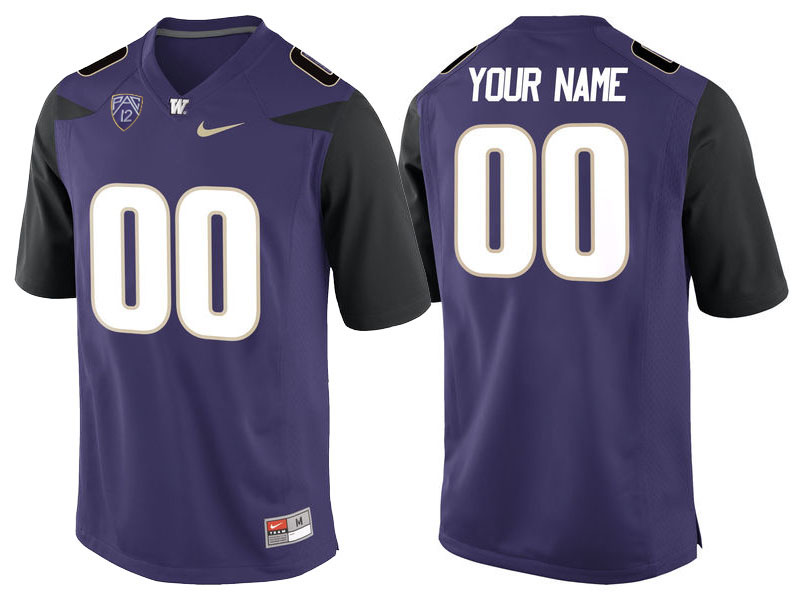 Washington Huskies Purple Custom College Football Jersey