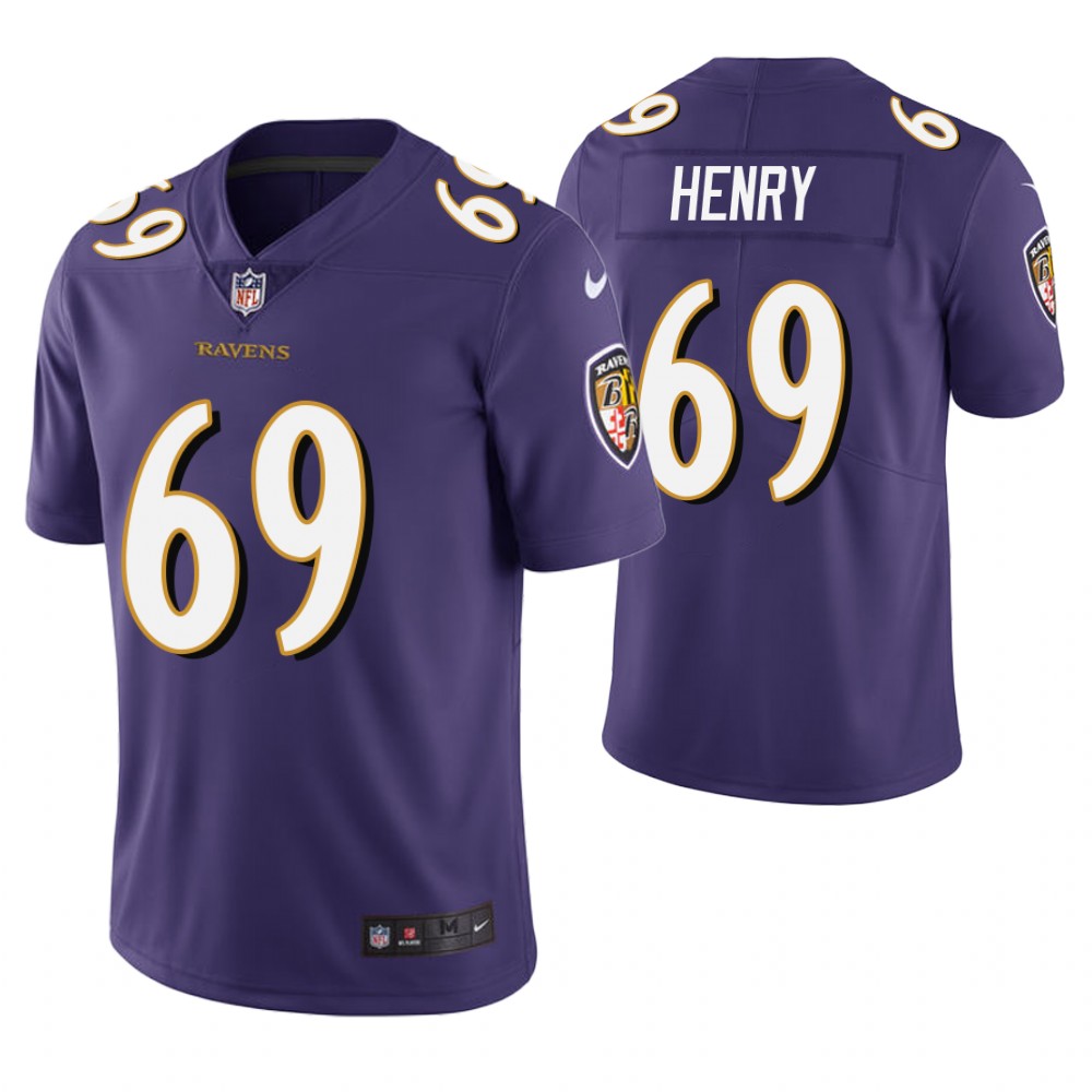 Baltimore Ravens #69 Willie Henry Purple Vapor Untouchable Limited Jersey Baltimore Ravens #69 Willie Henry Purple Vapor Untouchable Limited Jersey