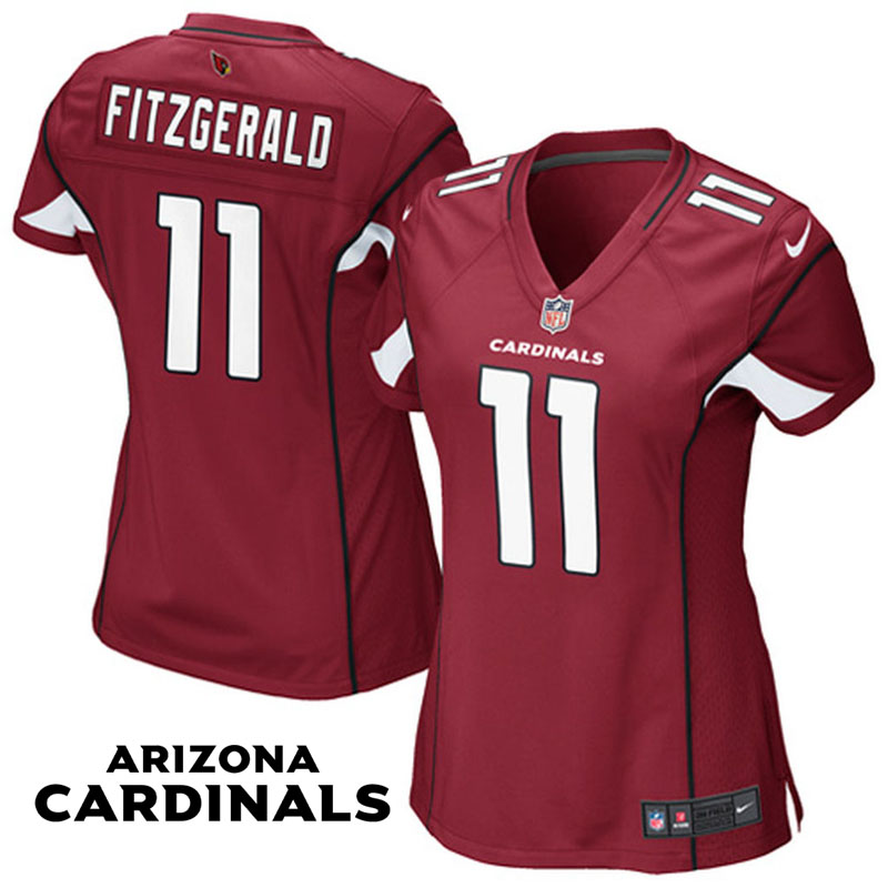 Women Arizona Cardinals #11 Larry Fitzgerald Cardinal Game Jersey