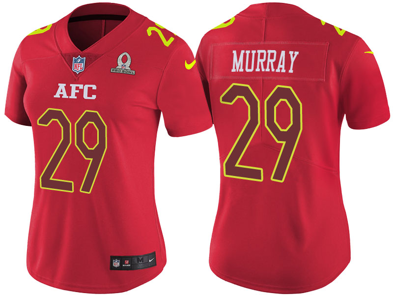 Women AFC 2017 Pro Bowl Tennessee Titans #29 DeMarco Murray Red Game Jersey Women AFC 2017 Pro Bowl Tennessee Titans #29 DeMarco Murray Red Game Jersey