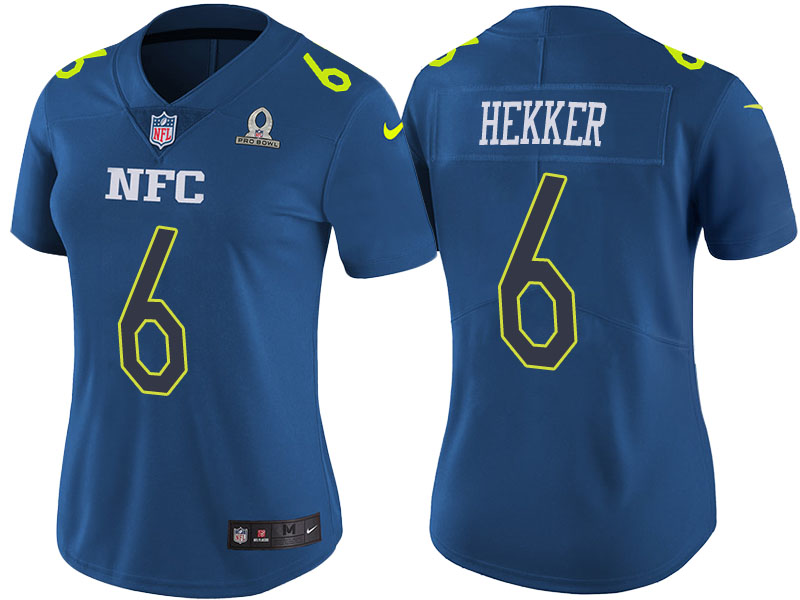 Women NFC 2017 Pro Bowl Los Angeles Rams #6 Johnny Hekker Blue Game Jersey Women NFC 2017 Pro Bowl Los Angeles Rams #6 Johnny Hekker Blue Game Jersey