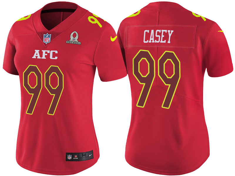 Women AFC 2017 Pro Bowl Tennessee Titans #99 Jurrell Casey Red Game Jersey Women AFC 2017 Pro Bowl Tennessee Titans #99 Jurrell Casey Red Game Jersey