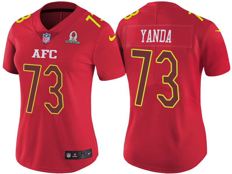 Women AFC 2017 Pro Bowl Baltimore Ravens #73 Marshal Yanda Red Game Jersey Women AFC 2017 Pro Bowl Baltimore Ravens #73 Marshal Yanda Red Game Jersey