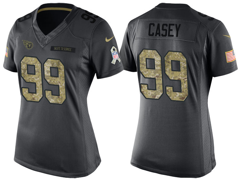 Women Tennessee Titans #99 Jurrell Casey Anthracite 2016 Salute to Service Limited Jersey Women Tennessee Titans #99 Jurrell Casey Anthracite 2016 Salute to Service Limited Jersey