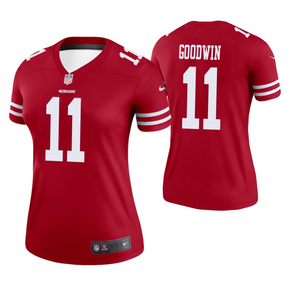 Women San Francisco 49ers #11 Marquise Goodwin Scarlet Legend Jersey Women San Francisco 49ers #11 Marquise Goodwin Scarlet Legend Jersey