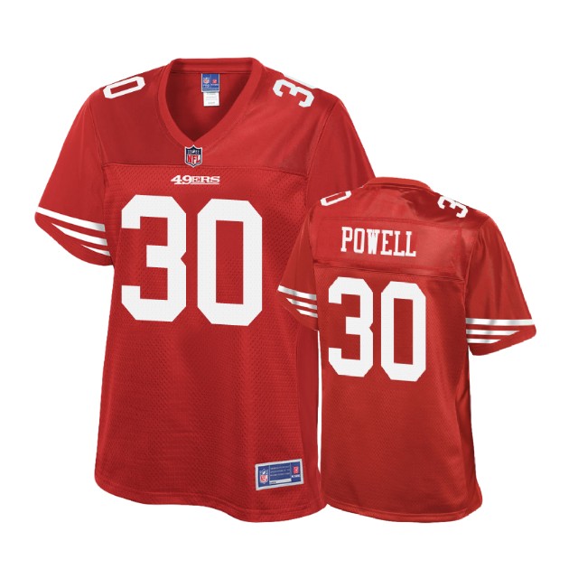 Women San Francisco 49ers #30 Tyvis Powell Scarlet Pro Line Player Jersey Women San Francisco 49ers #30 Tyvis Powell Scarlet Pro Line Player Jersey