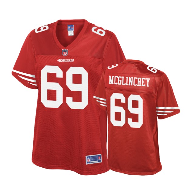 Women San Francisco 49ers #69 Mike McGlinchey Scarlet Pro Line Player Jersey Women San Francisco 49ers #69 Mike McGlinchey Scarlet Pro Line Player Jersey