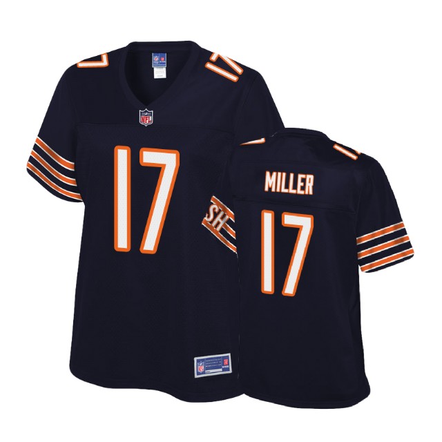 Women Chicago Bears #17 Anthony Miller Navy 2018 Draft Player Jersey