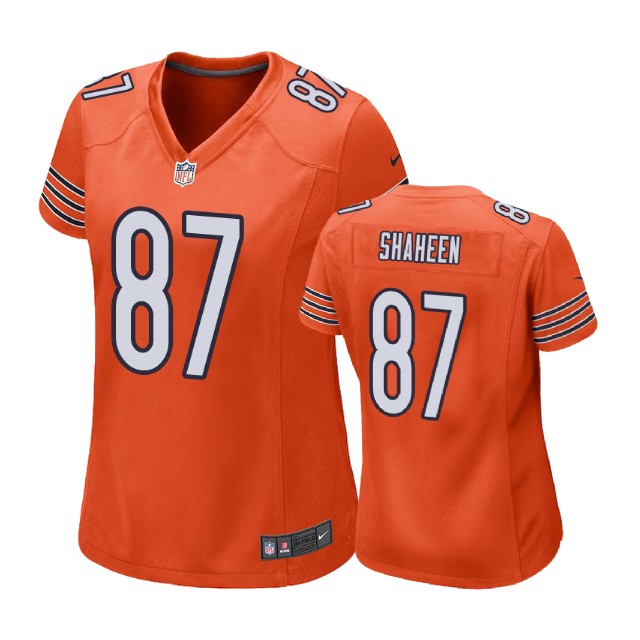 Women Chicago Bears #87 Adam Shaheen Orange Alternate Game Jersey Women Chicago Bears #87 Adam Shaheen Orange Alternate Game Jersey